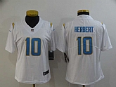 Women Nike Chargers 10 Justin Herbert White Vapor Untouchable Limited Jersey,baseball caps,new era cap wholesale,wholesale hats